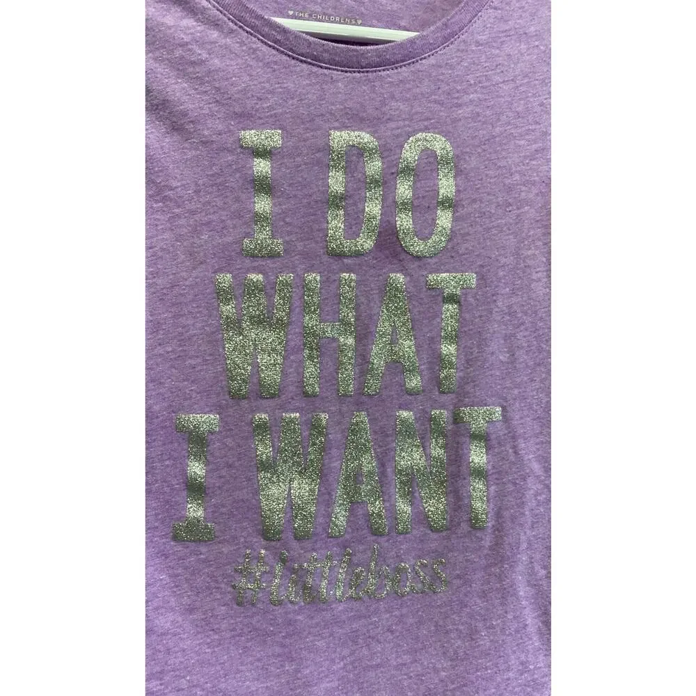 Children’s Place “I Do what I Want #Littleboss” Long Sleeve Girls Tee Size 3T